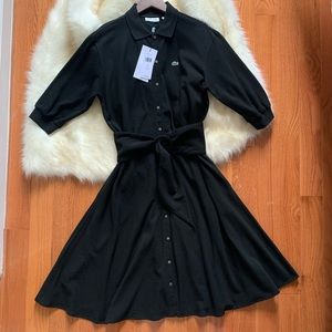 Lacoste Black Shirt Dress